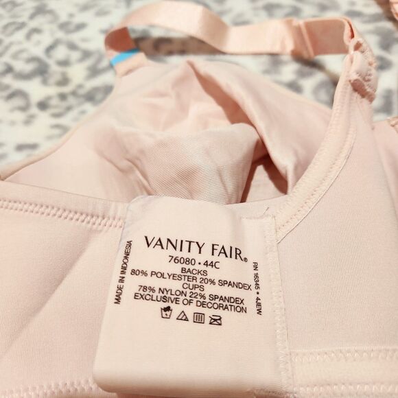 Vanity Fair Bra Size 44C 2pcs One Pink One White!! New Underwire Style 76080 - Picture 10 of 15